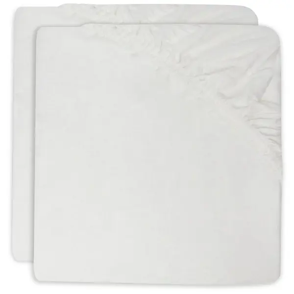 Hoeslaken Wieg Jollein 40/50x80/90 Ivory 2-pack