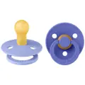 Fopspeen BIBS Latex Hush/Grape 2stk 0-6mnd