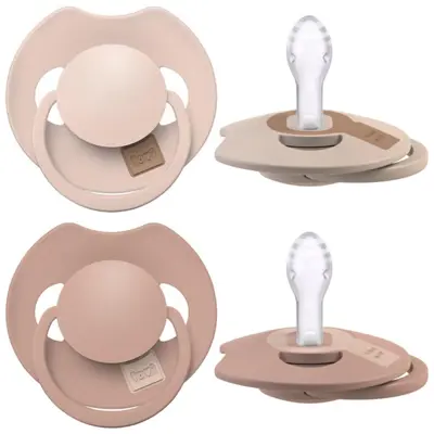 Fopspeen Difrax LOVI Dynamic 0-6 mnd Prime Nude/Blush 2 st.