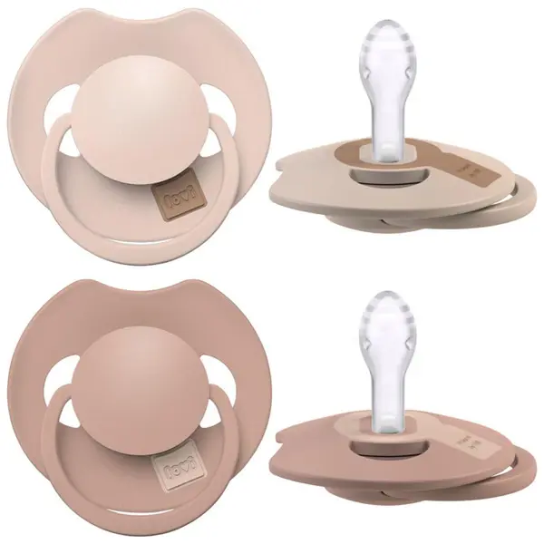 Fopspeen Difrax LOVI Dynamic 0-6 mnd Prime Nude/Blush 2 st.