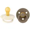 Fopspeen BIBS Ivory/Dark Oak 0-6mnd 2st
