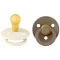 Fopspeen BIBS Ivory/Dark Oak 0-6mnd 2st
