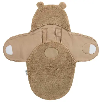 Wikkeldeken Meyco Teddy Bear Warm Brown