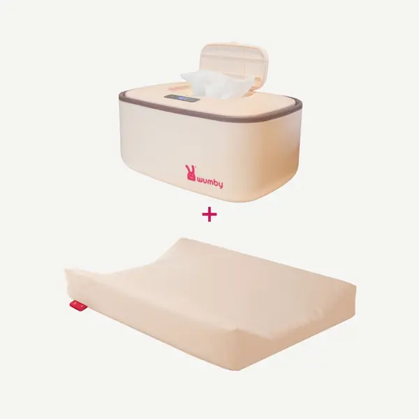 Wumby Combideal Aankleedkussen + Billendoekjesverwarmer Vanilla