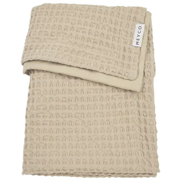 Deken Wieg Meyco Wafel Cotton Sand