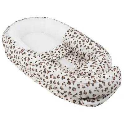 Babynestje Doomoo Cocoon  0+ maanden Leopard Cream
