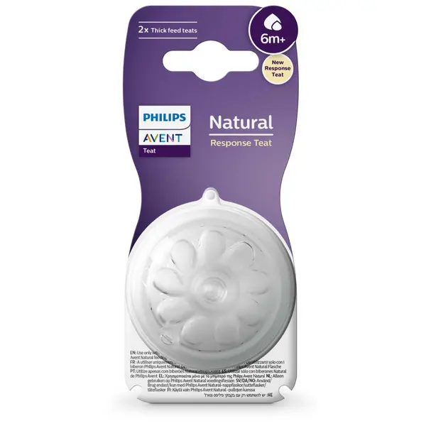 Flesspeen Philips Avent Natural 3.0 +6mnd 2-pack