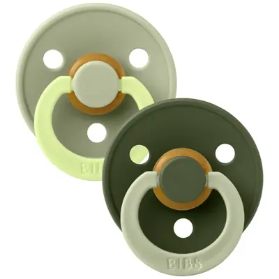 Fopspeen Bibs Studio Fusion Sage/Hunter Green 0-6mnd 2st