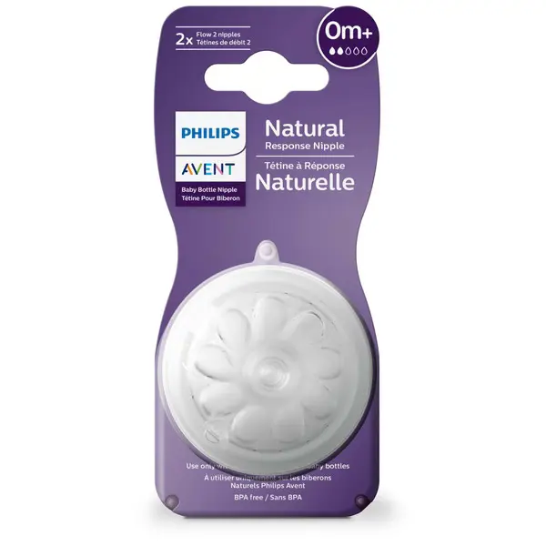 Flesspeen Philips Avent Natural 3.0 +0mnd 2-pack