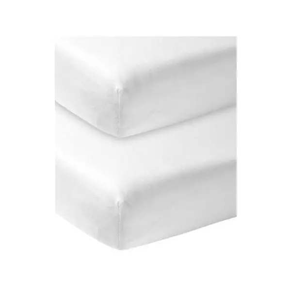 Meyco Wieghoeslaken Jersey Wit 40 x 80/90 cm (2-Pack)