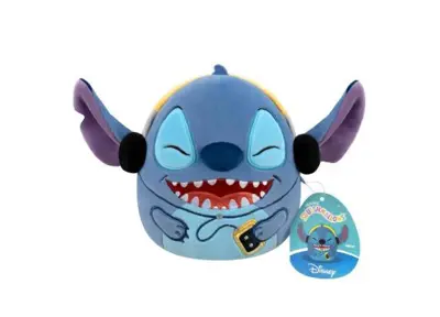 Squishmallows Disney Stitch Pluche 20cm - SQDI01383 - Stitch with Headphone