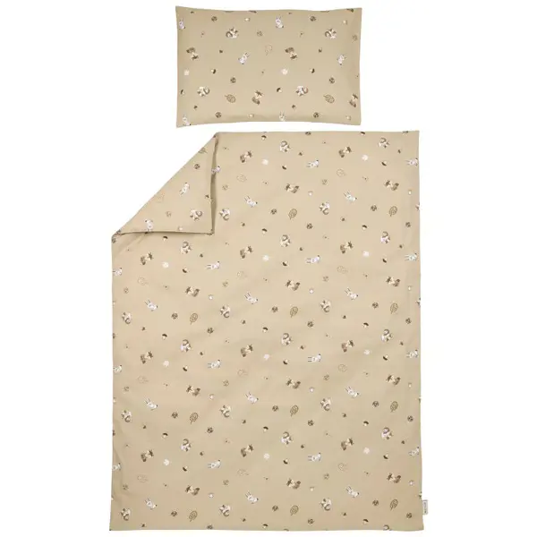 Dekbedovertrek + Kussensloop Junior Meyco Forest Animals 120x150