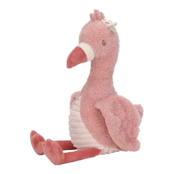 Knuffel Flamingo Little Dutch Safari Friends Roze 35cm