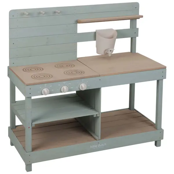 Houten Buitenkeuken Little Dutch FSC Groen