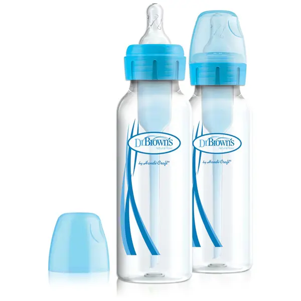 Fles Dr. Brown's Duopack Smal Blauw 250ml 2st