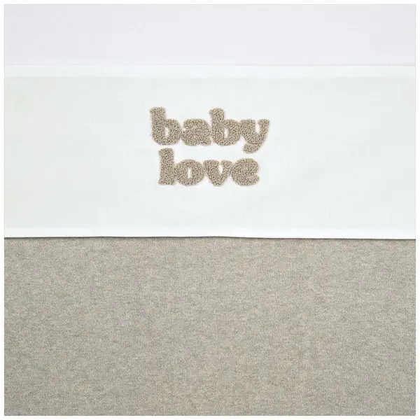Laken Wieg Meyco Baby Love Sand Melange 75x100