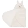 Wikkeldeken Jollein Bunny Cloudy Rib Milky Oatmeal