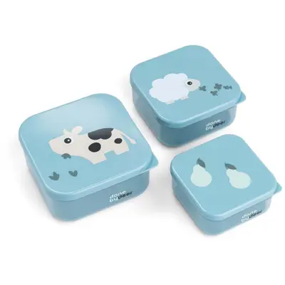 Snackbox Done By Deer Tiny Farm Blue 3st.